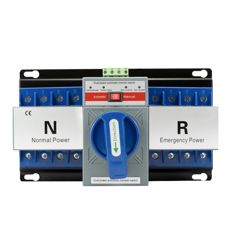 La importancia y el funcionamiento del interruptor de transferencia automática de doble potencia.