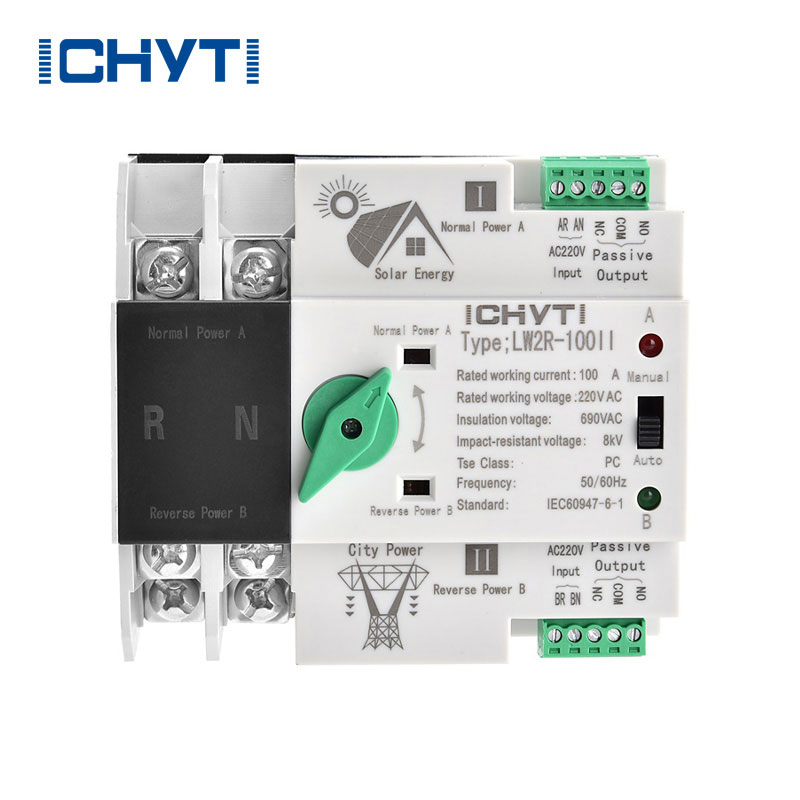 Interruptor de transferencia automática de doble potencia